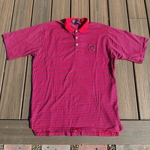 Polo by Ralph Lauren Size L Classic Red Striped Polo Shirt